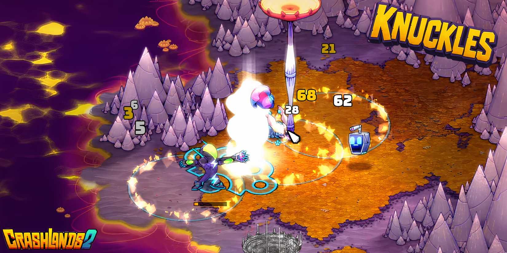 using knuckles in Crashlands 2