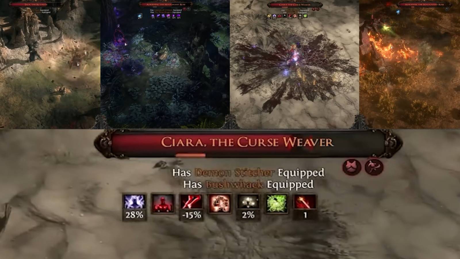 Path of Exile 2 hardest rogue exiles mixed gameplay collage