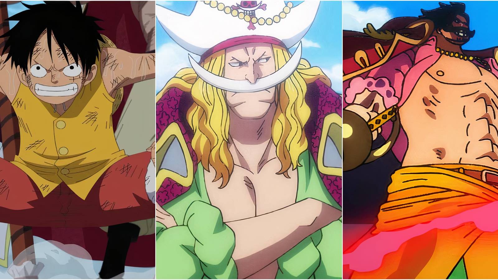 Luffy, Whitebeard, Oden