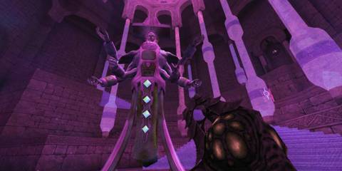 steam screenshot - player looking at statue