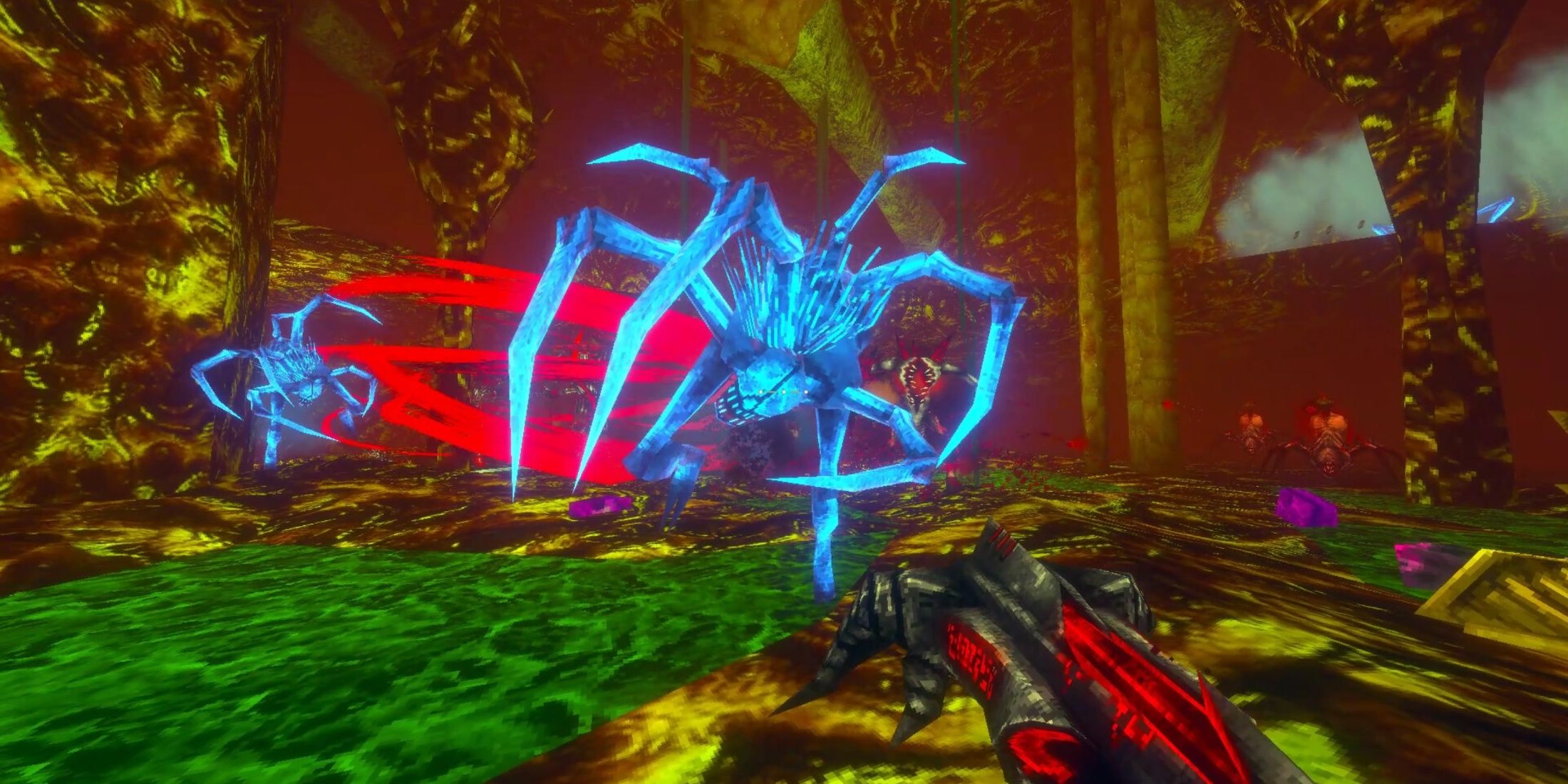 Steam screenshot - enemy jumping at player