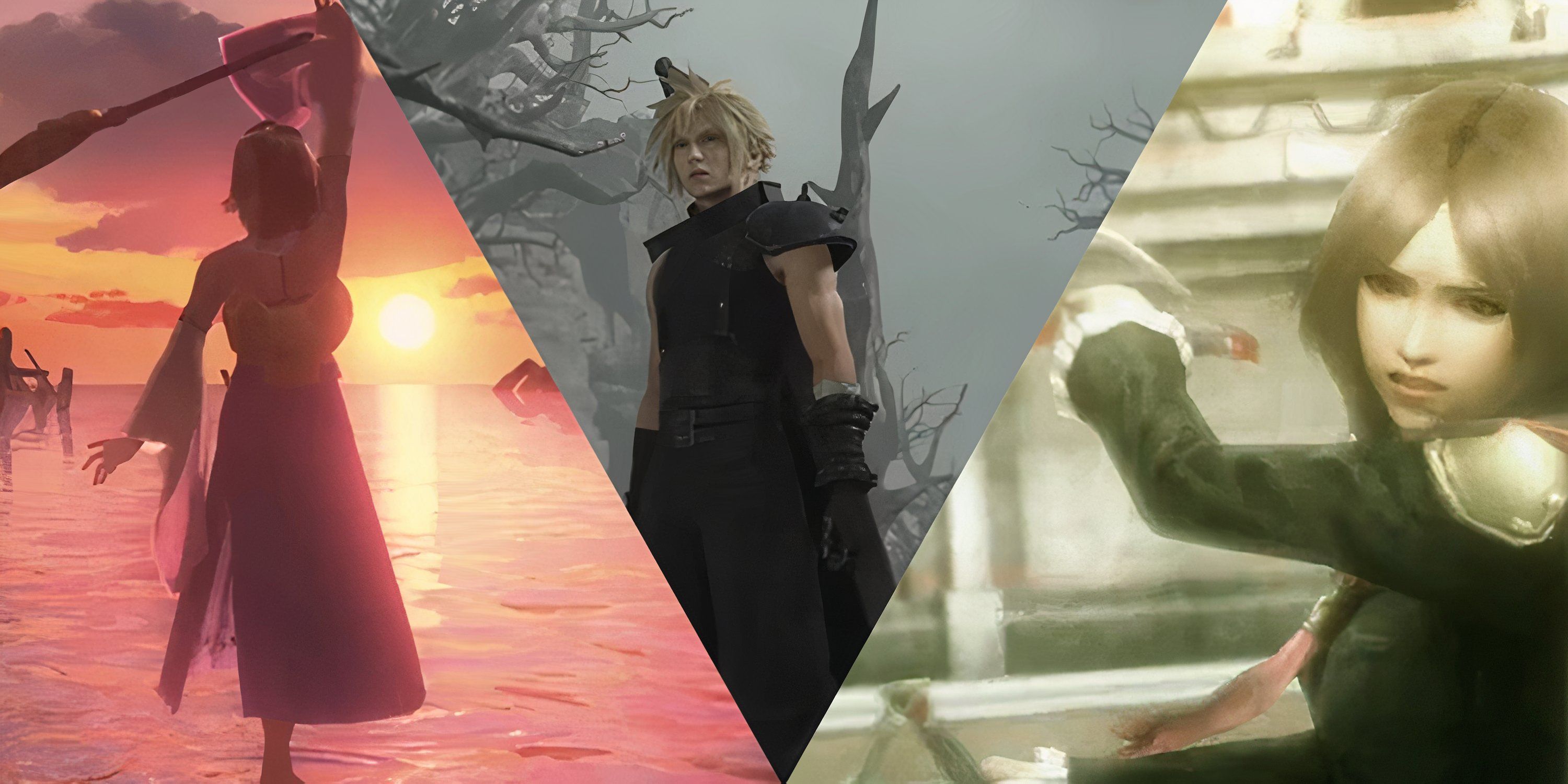Collage with 3 games Final Fantasy