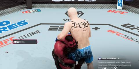 UFC 5: Wrestling, opponent being slammed by CAF