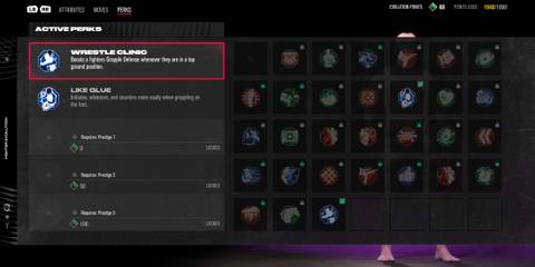 UFC 5: Wrestling Build, Perks for low prestige