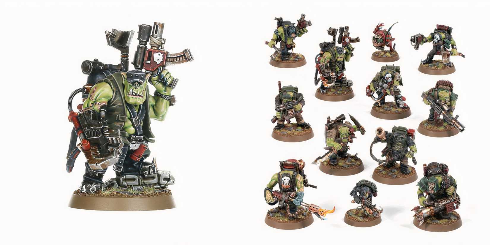 10 Most Expensive Ork Miniatures In Warhammer 40K, Ranked Kill team squad of Ork Kommandos