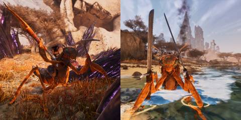 Ark: Survival Ascended: Mantis, mining and holding swords