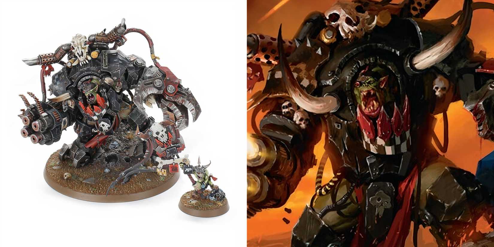 10 Most Expensive Ork Miniatures In Warhammer 40K, Ranked a model and picture of Ghaz