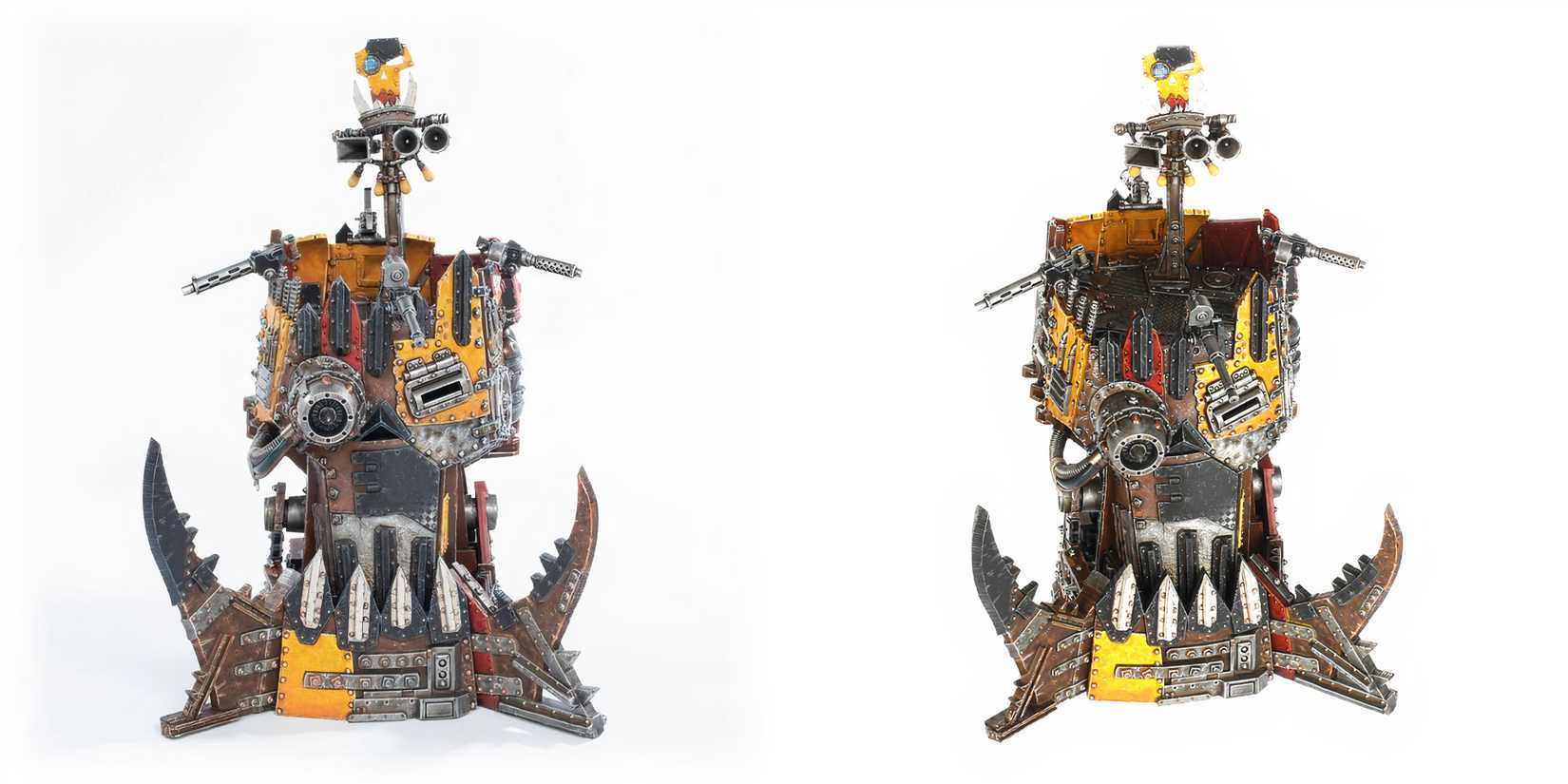 10 Most Expensive Ork Miniatures In Warhammer 40K, Ranked two images of the boss bunka