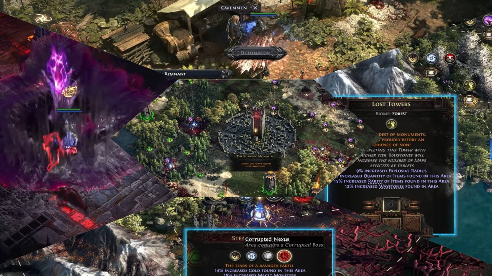 Path of Exile 2 most rewarding endgame maps mixed gameplay collage