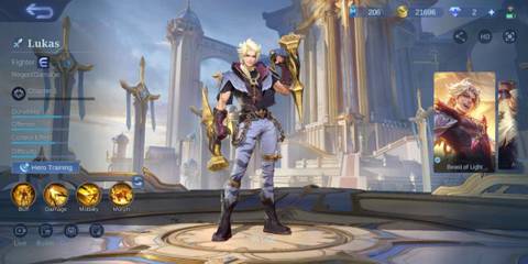 Mobile Legends: Bang Bang: Lukas facing the camera