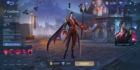 Mobile Legends: Bang Bang: Cecilion, Embrace of Night