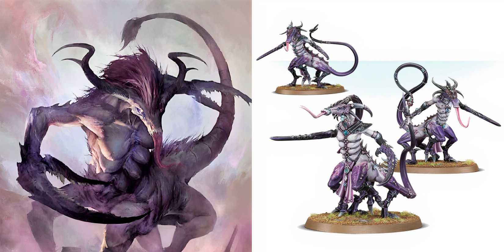 Warhammer 40k: 8 Most Common Chaos Daemons in the Lore Picture and models of Fiends of Slaanesh