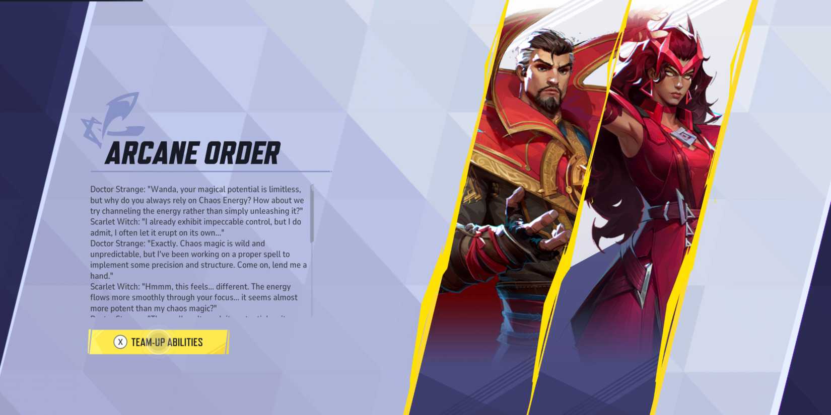 Marvel Rivals: Arcane Order. Dr Strange and Scarlet Witch