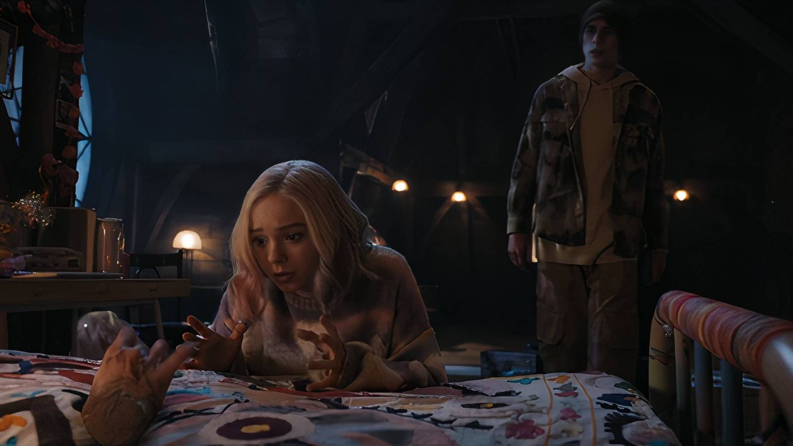 Thing Enid and Ajax in Wednesday.