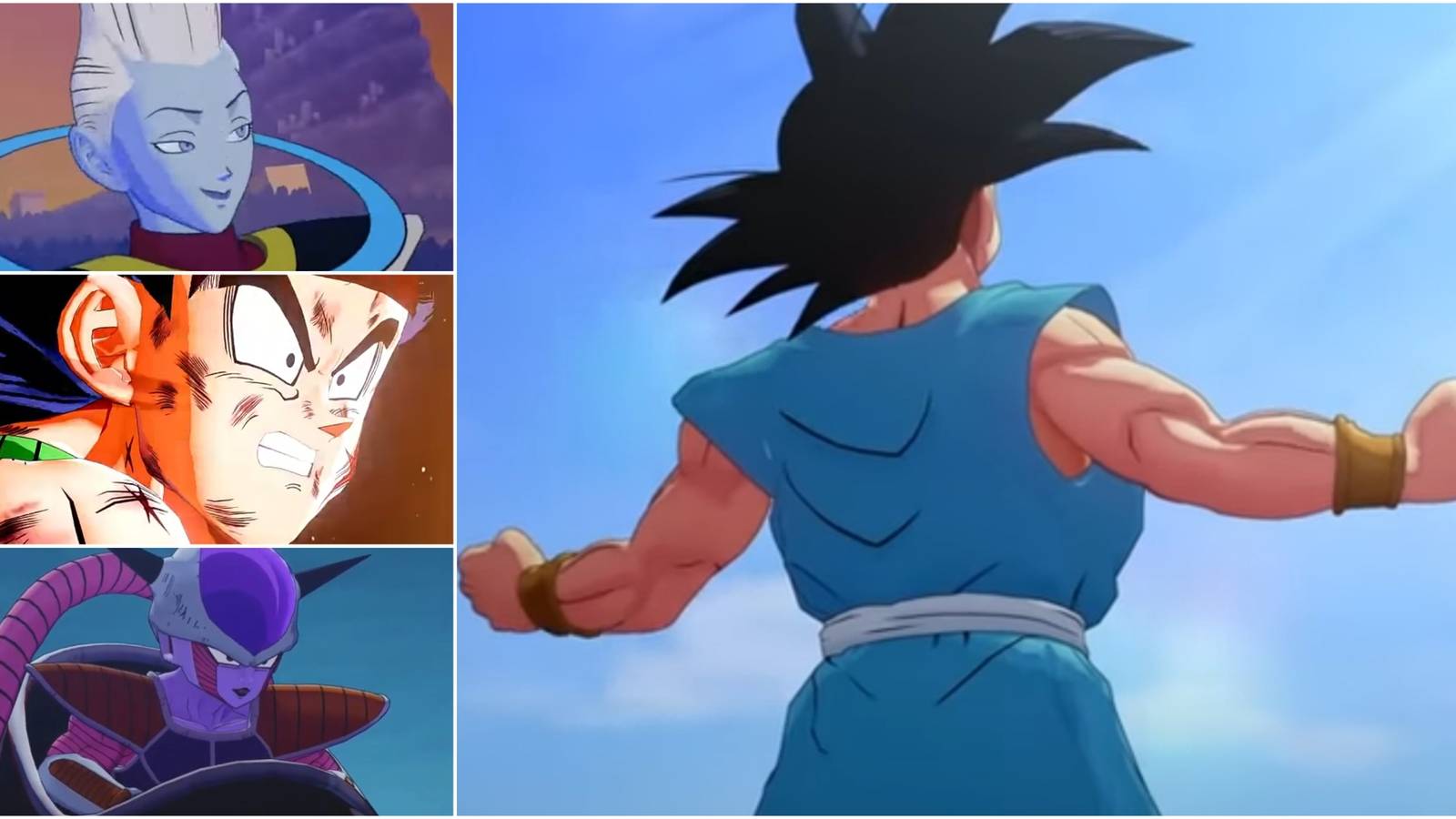 Goku, Bardock, Whis, Frieza