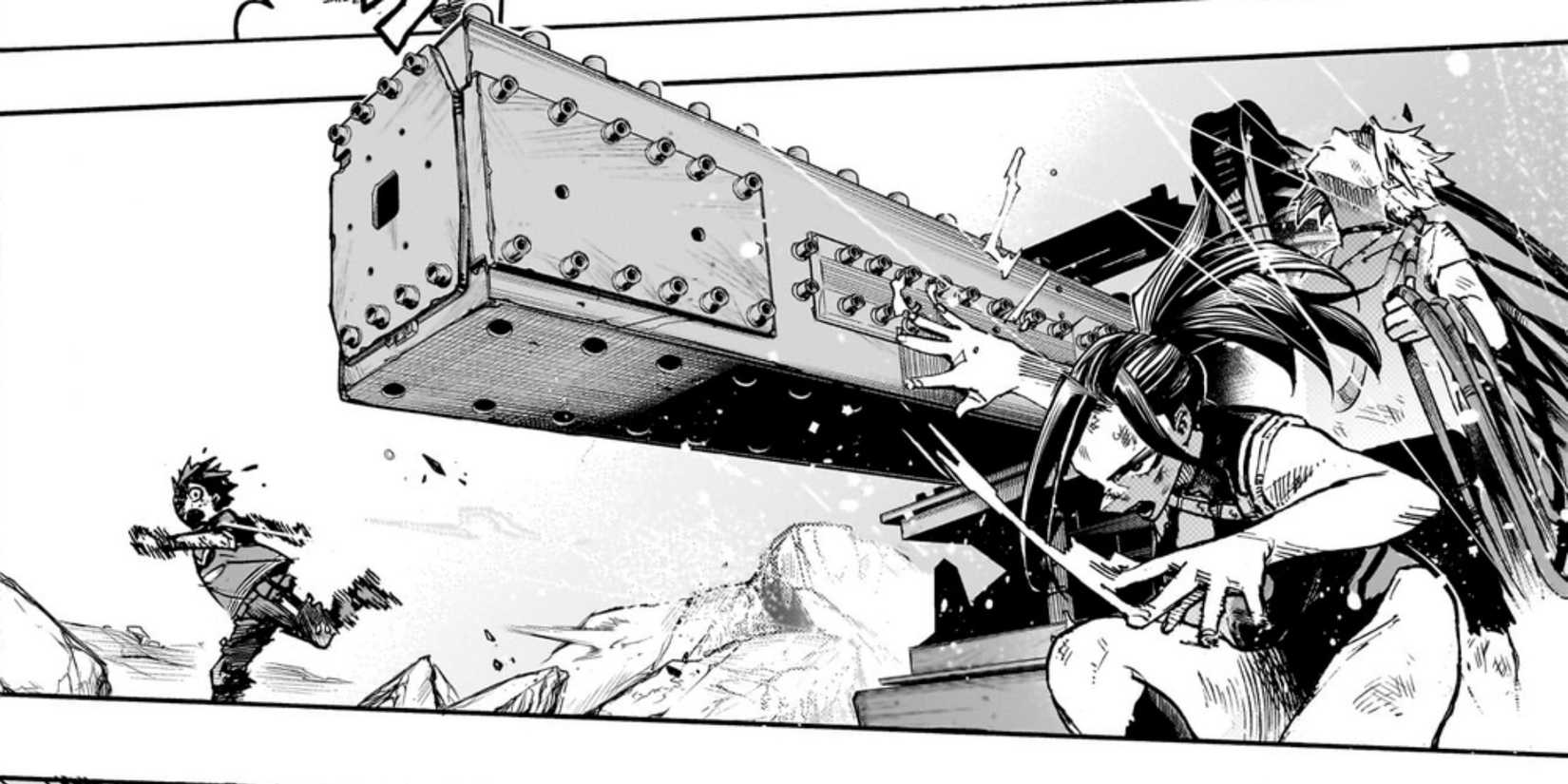 Momo creates a giant railgun (My Hero Academia)