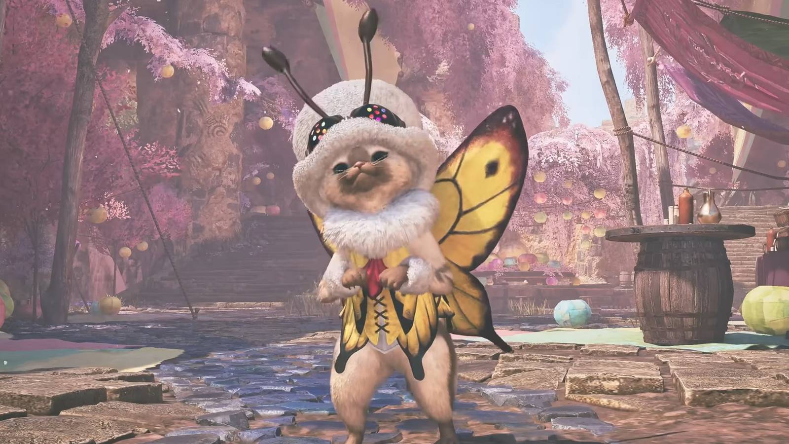 Monster Hunter Wilds Butterfly Palico Armor Header