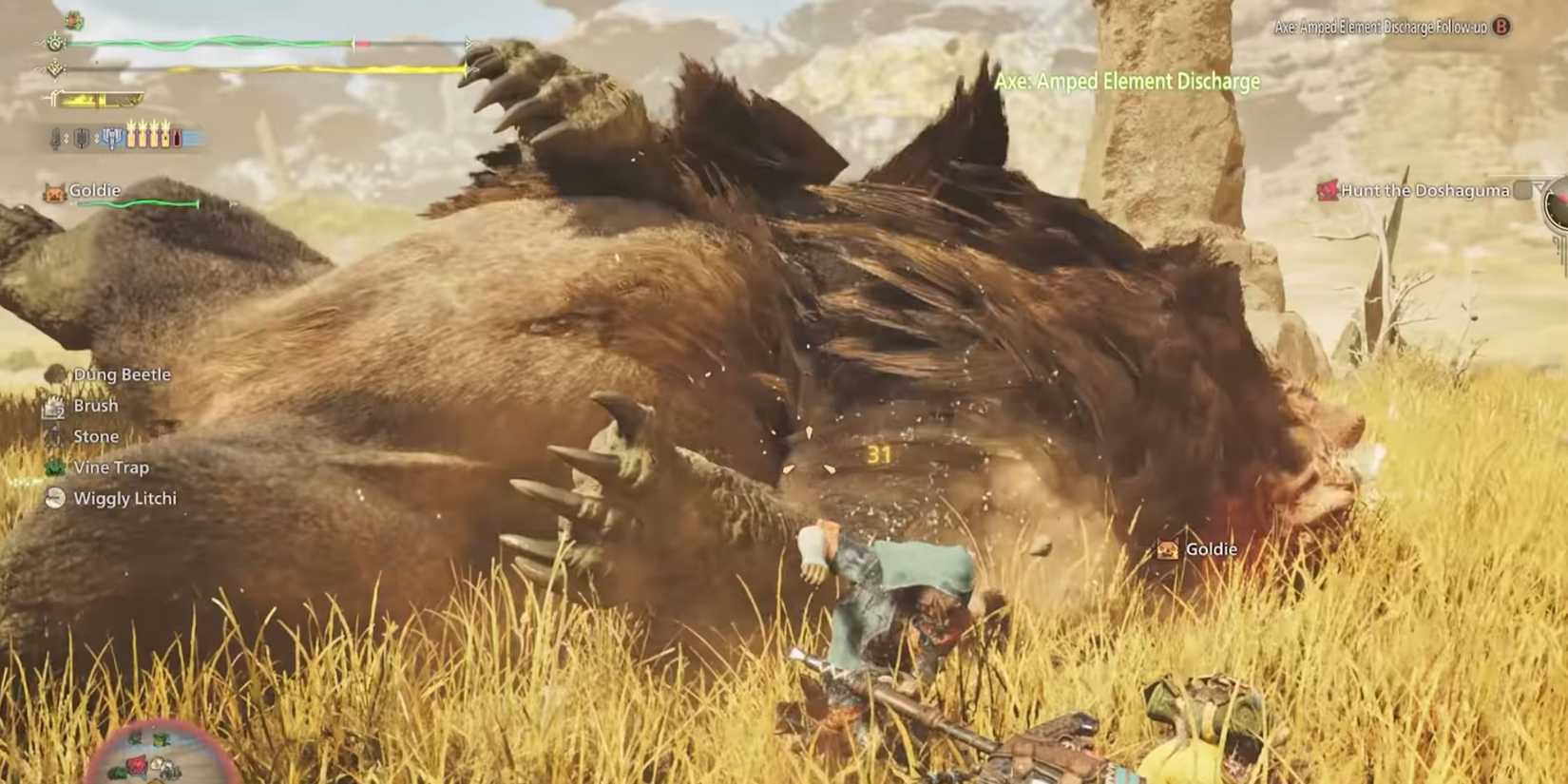 Monster Hunter Wilds Charge blade doshaguma