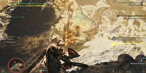 Monster Hunter Wilds heavy bowgun explosive shot chatacabra