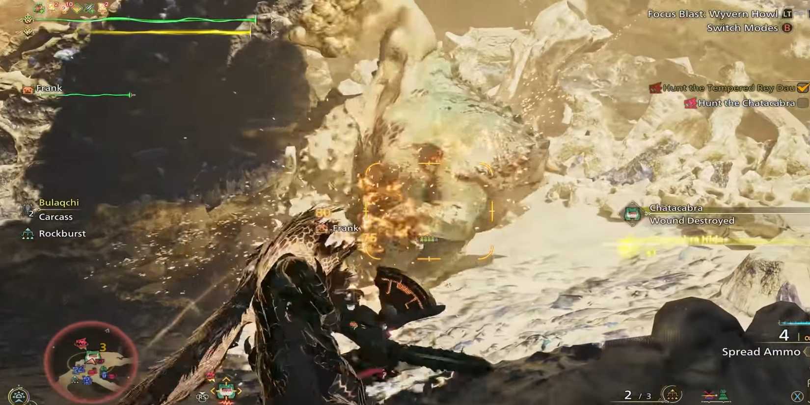 Monster Hunter Wilds heavy bowgun explosive shot chatacabra