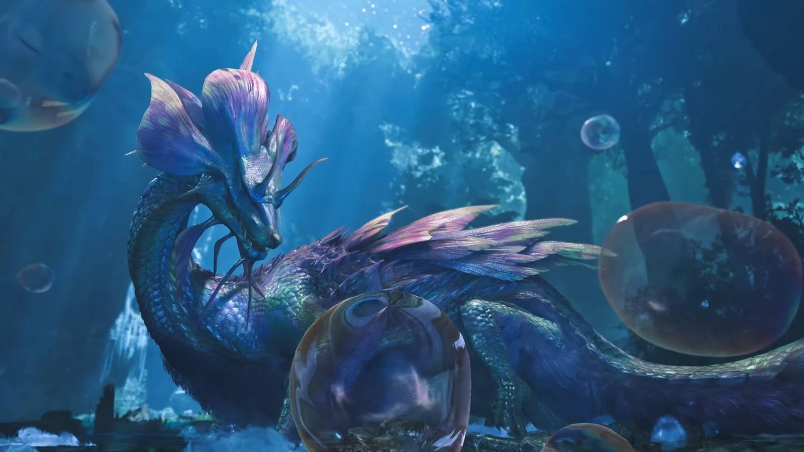 Monster Hunter Wilds players uses an emote to dodge an incoming attack.