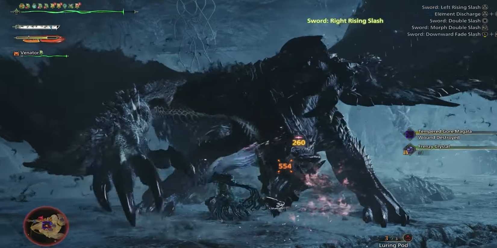 Monster Hunter Wilds Switch Axe gore magala