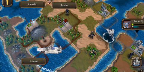 Moving units in Civilization Revolution