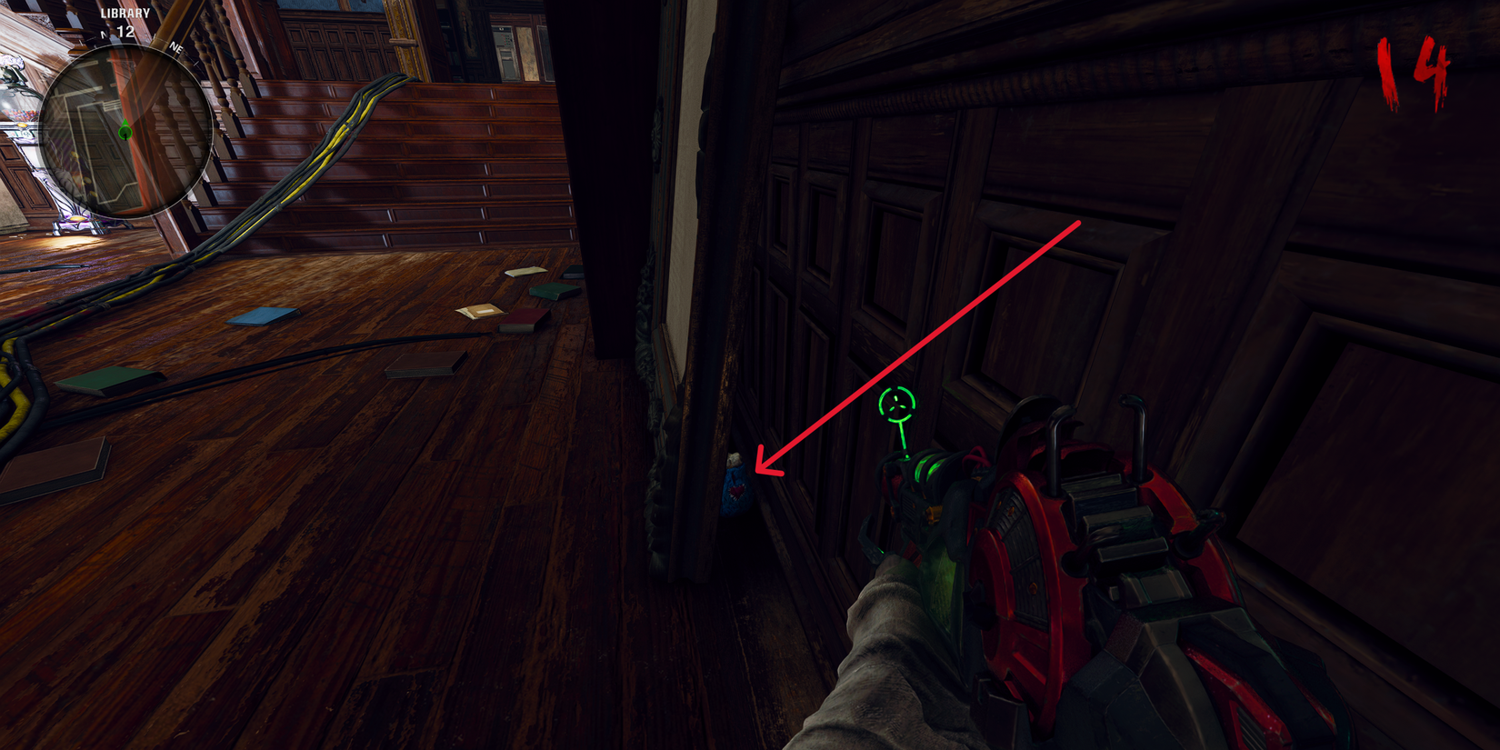 mr peeks part in the library