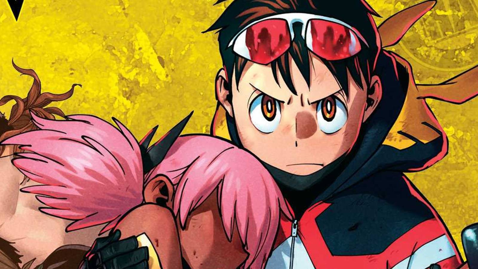 picture: koichi holding pop step in my hero academia vigilantes volume 11.