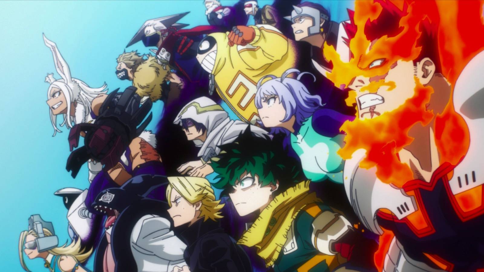 picture: the heroes ready to take all for one down.