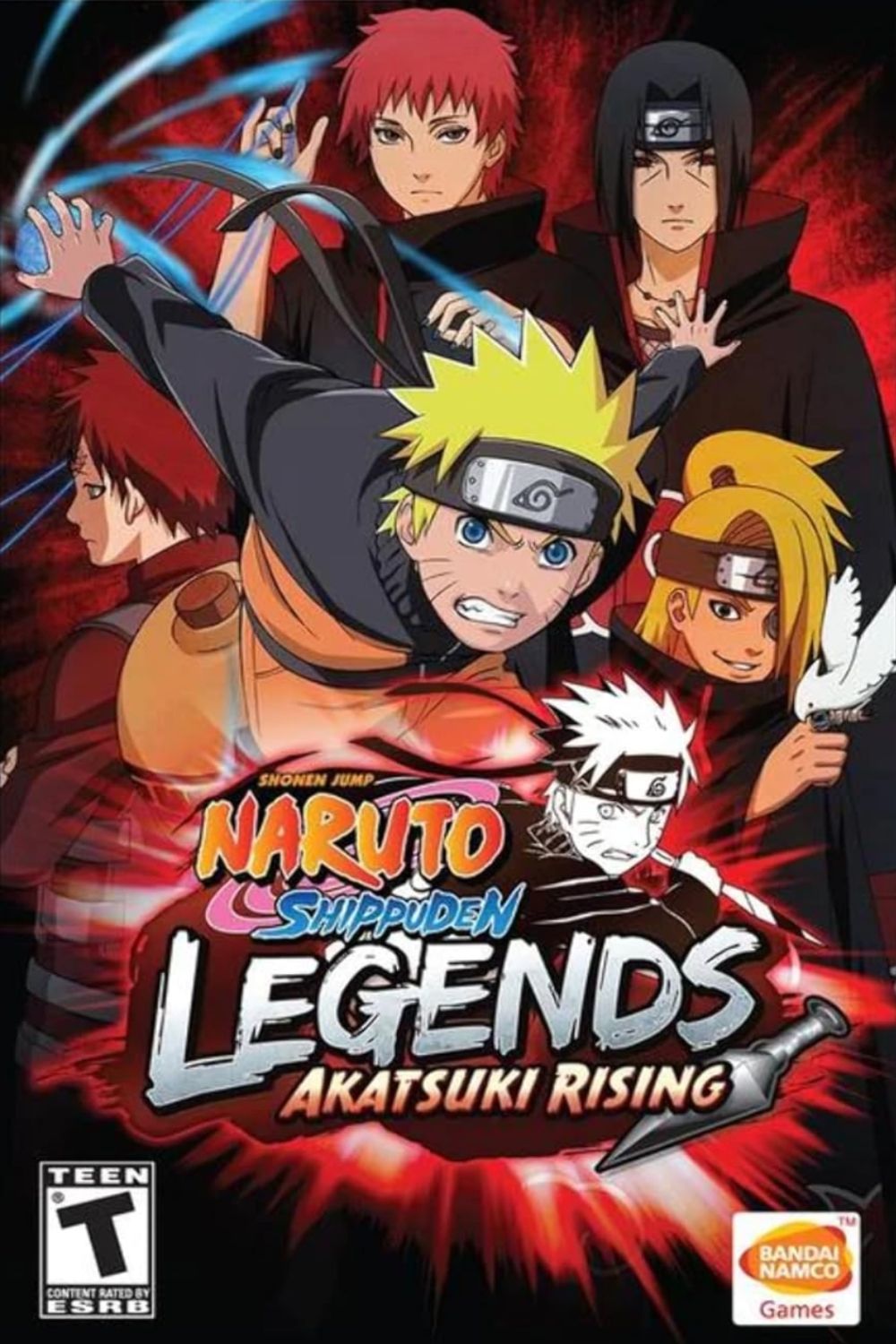 Naruto Shippuden Legends Akatsuki Rising video game cover art tag