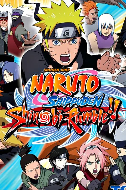 Naruto Shippuden Shinobi Rumble video game cover art tag