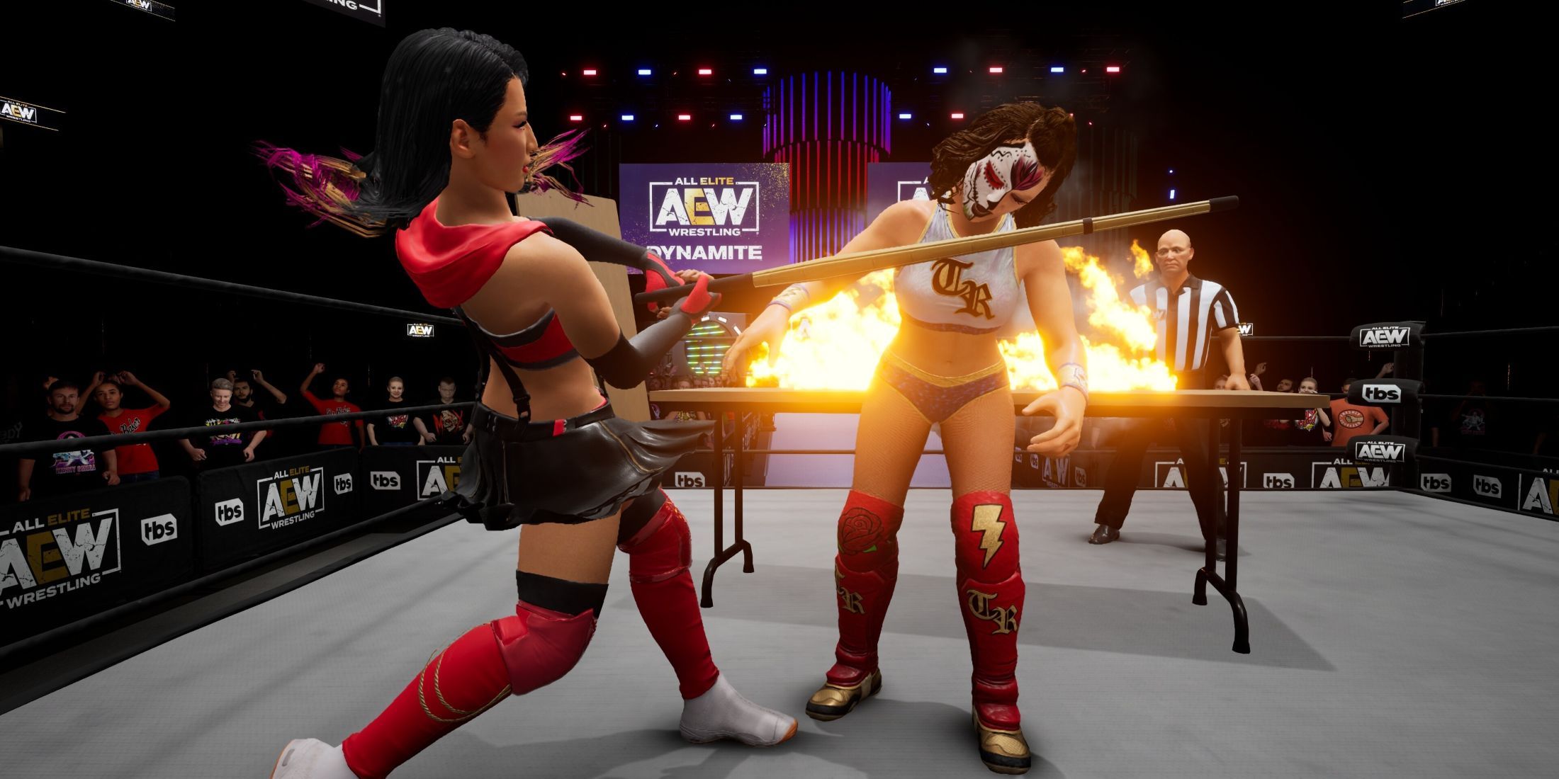 aew fight forever hikaru shida vs thunder rosa hardcore match