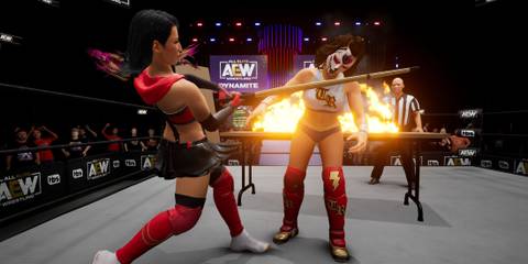 aew fight forever hikaru shida vs thunder rosa hardcore match