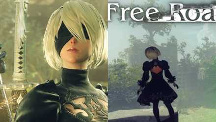 NieR Automata 2B Collage