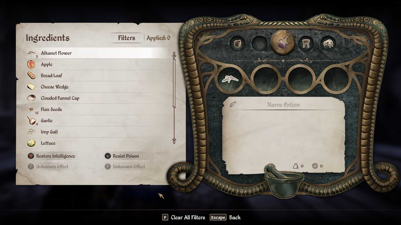 Oblivion Remastered Alchemy Chameleon