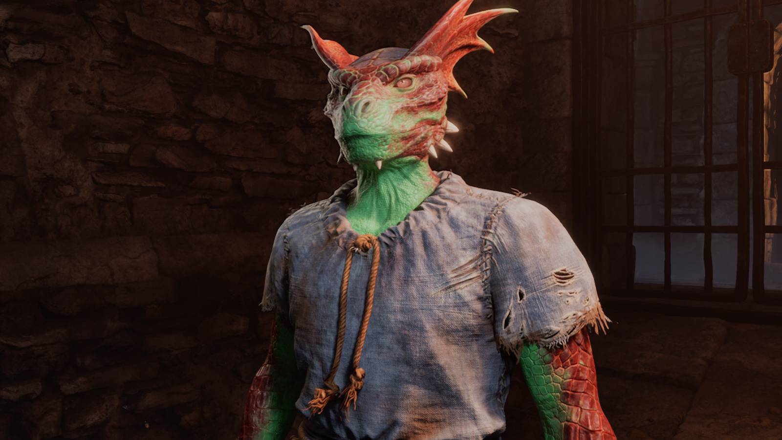 An Argonian from Oblivion Remastered