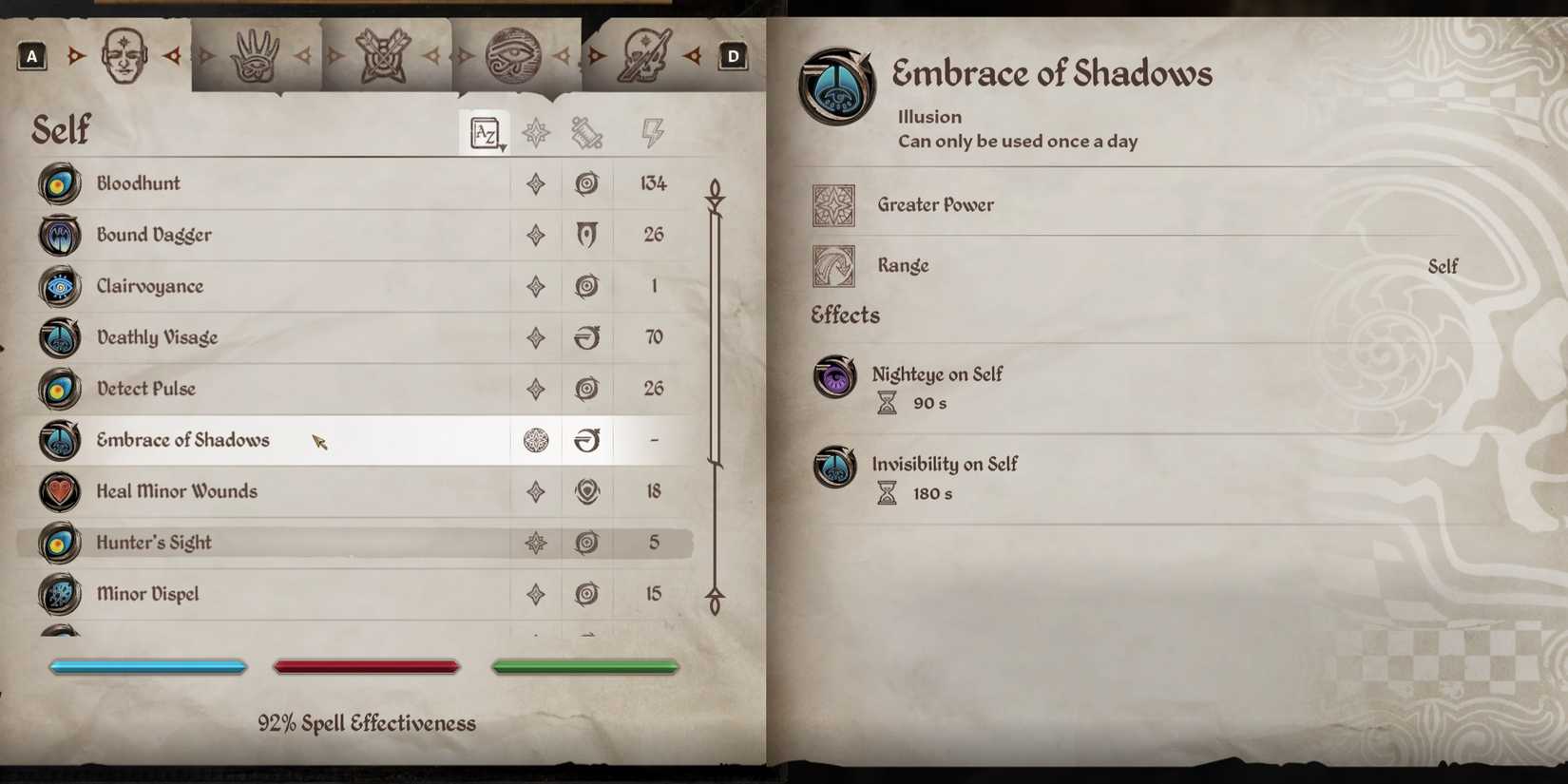Oblivion Remastered Best Stealth Archer Build Guide Spells Embrace of Shadows