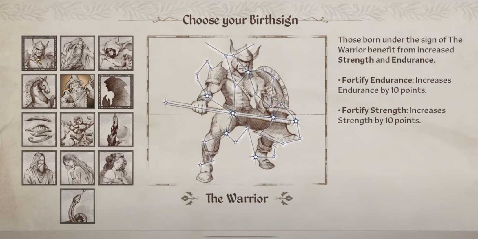 Oblivion Remastered Birthsign Warrior
