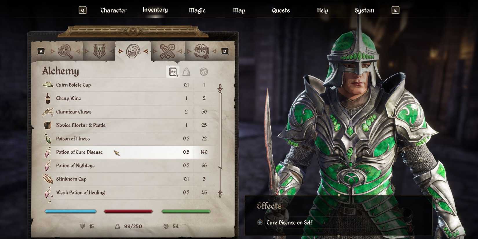 Oblivion Remastered Cure Disease Potion