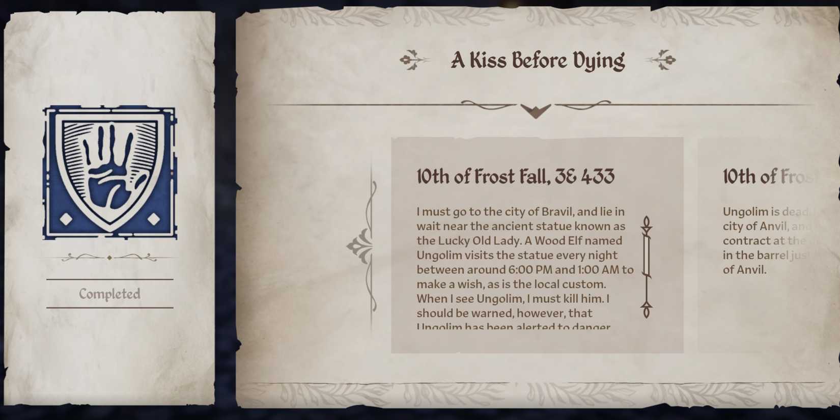 Oblivion Remastered Dark Brotherhood Walkthrough Dead Drop A Kiss Before Dying