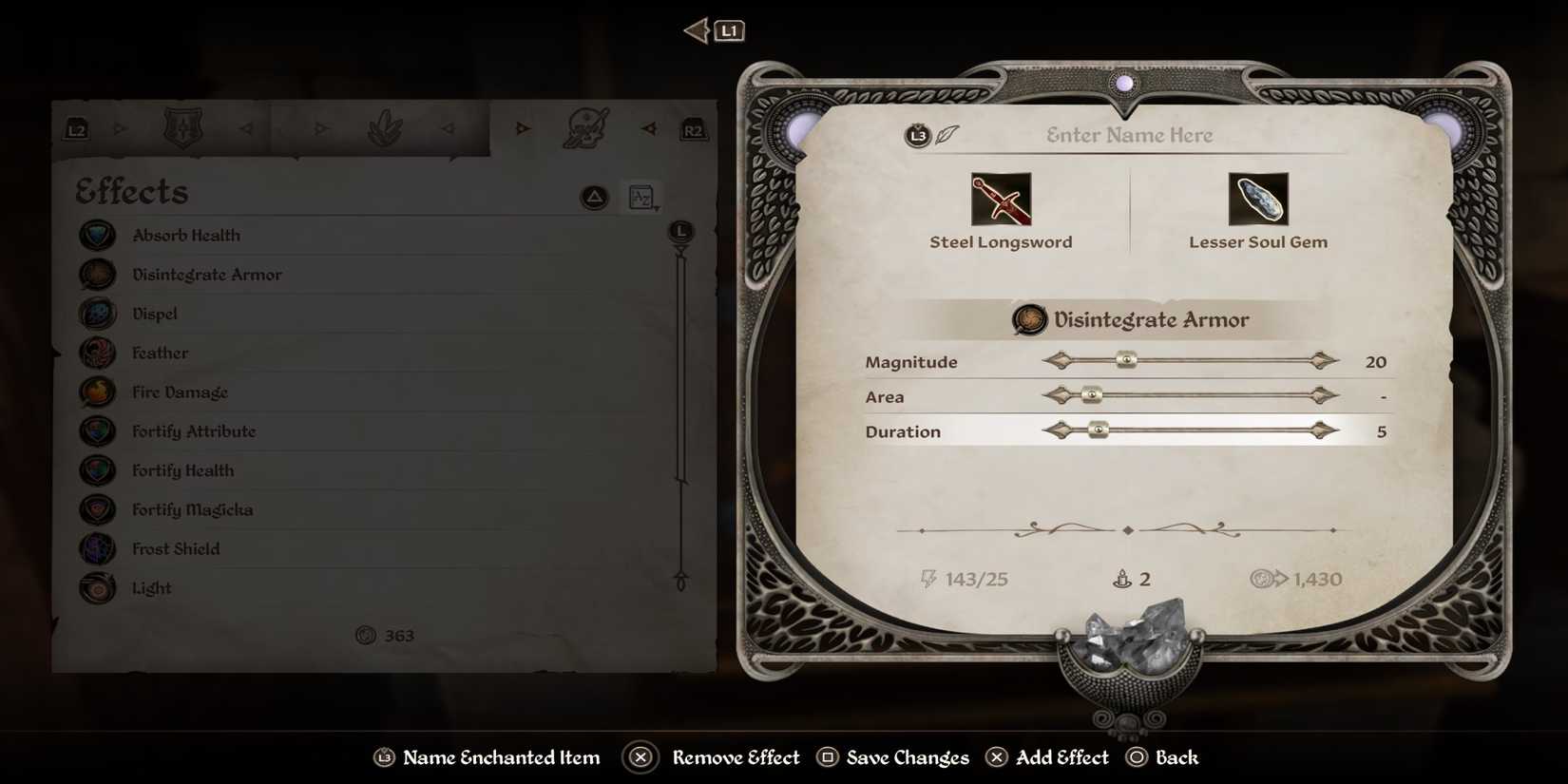 The Elder Scrolls 4 Oblivion Remastered disintegrate armor
