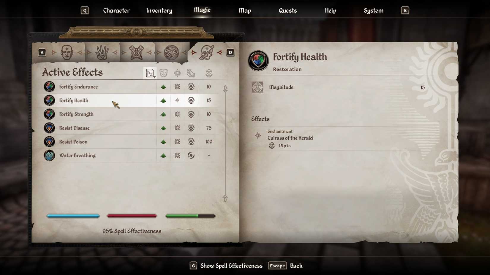 Oblivion Remastered Enchantment Glitch Effects