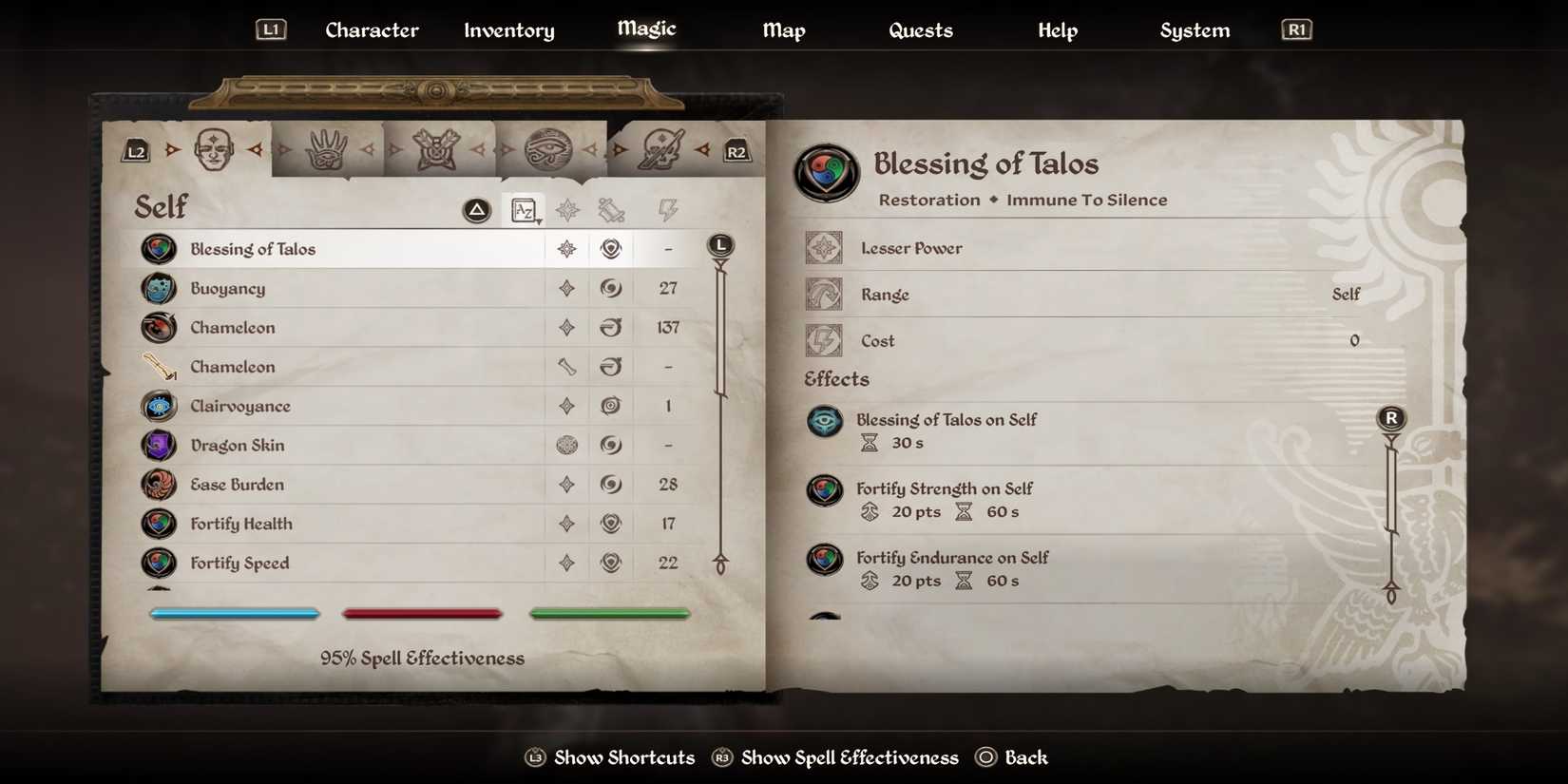 The Elder Scrolls 4 Oblivion Remastered fortify endurance
