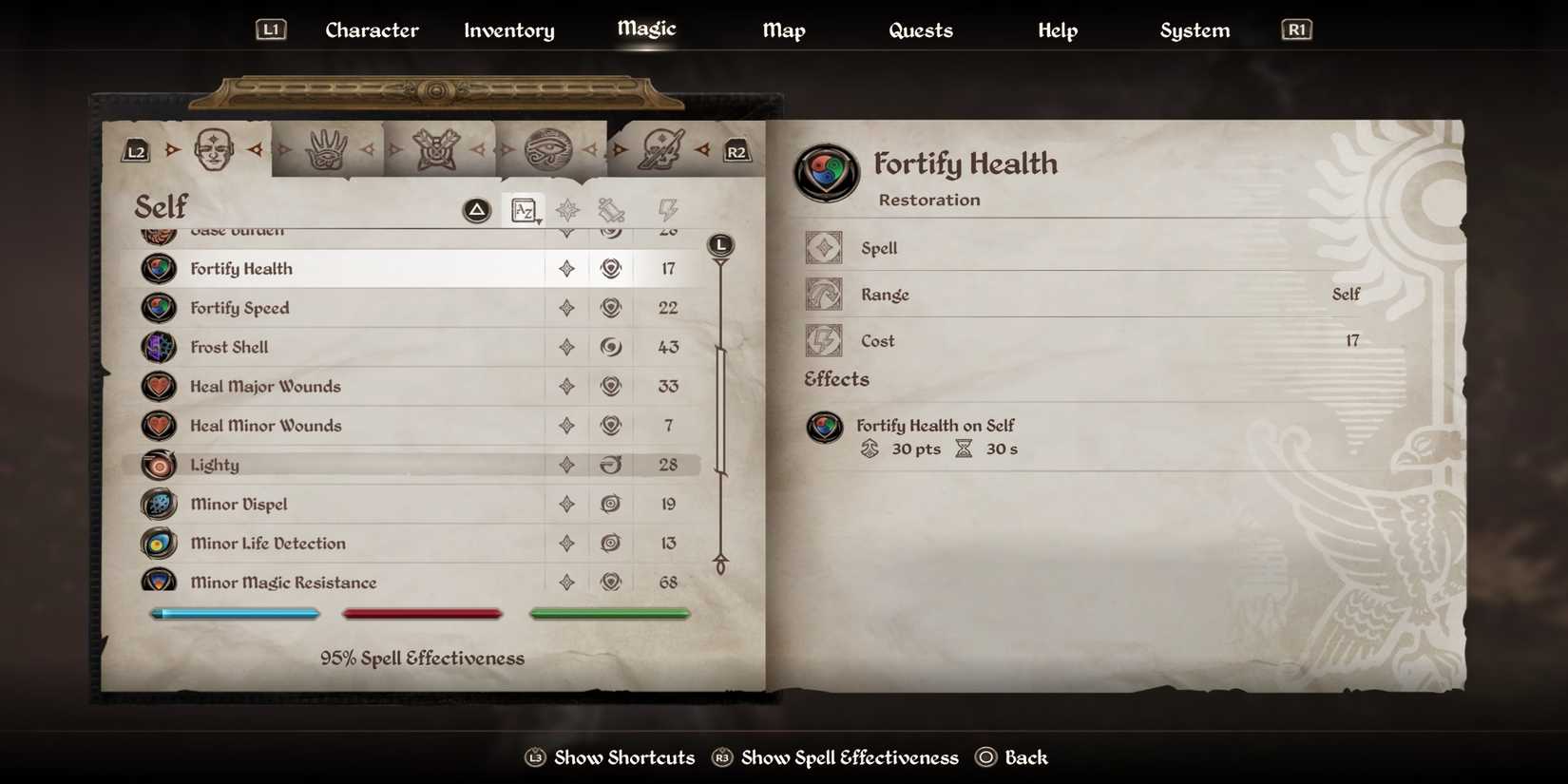 The Elder Scrolls 4 Oblivion Remastered Fortify Health