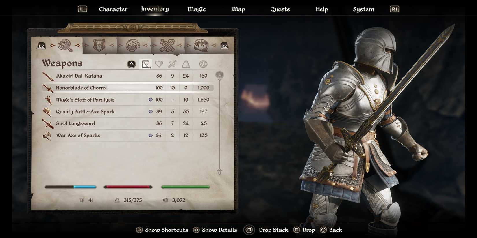 The Elder Scrolls 4 Oblivion Remastered honorblade of chorrol