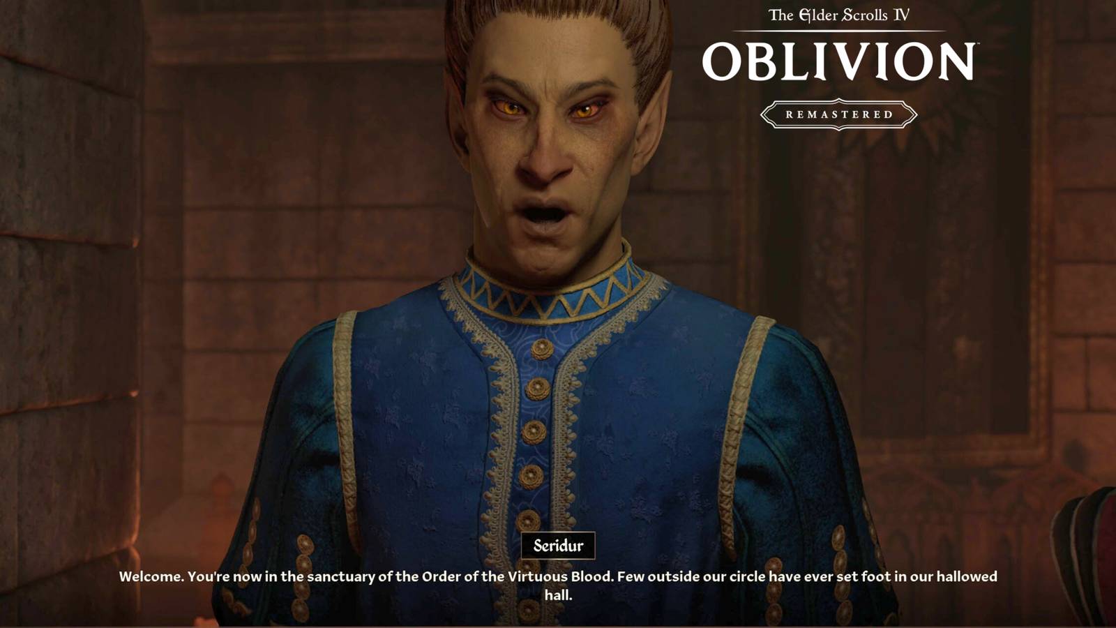 Order of the Virtuous Blood Quest Oblivion Remastered