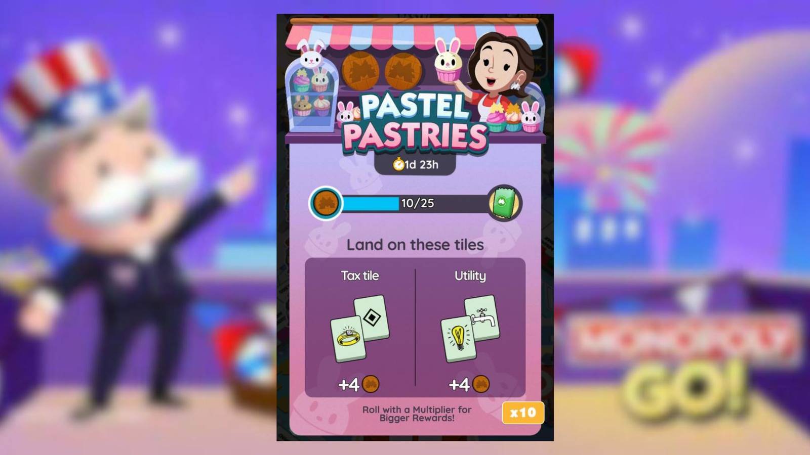 pastel pastries monopoly go