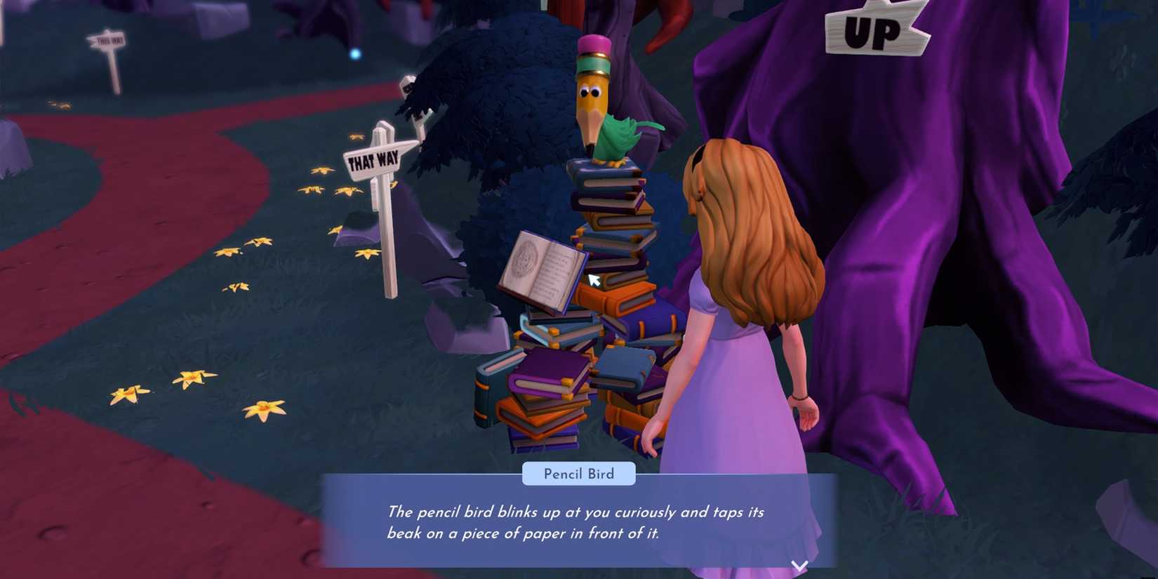 pencil bird location in ddv disney dreamlight valley