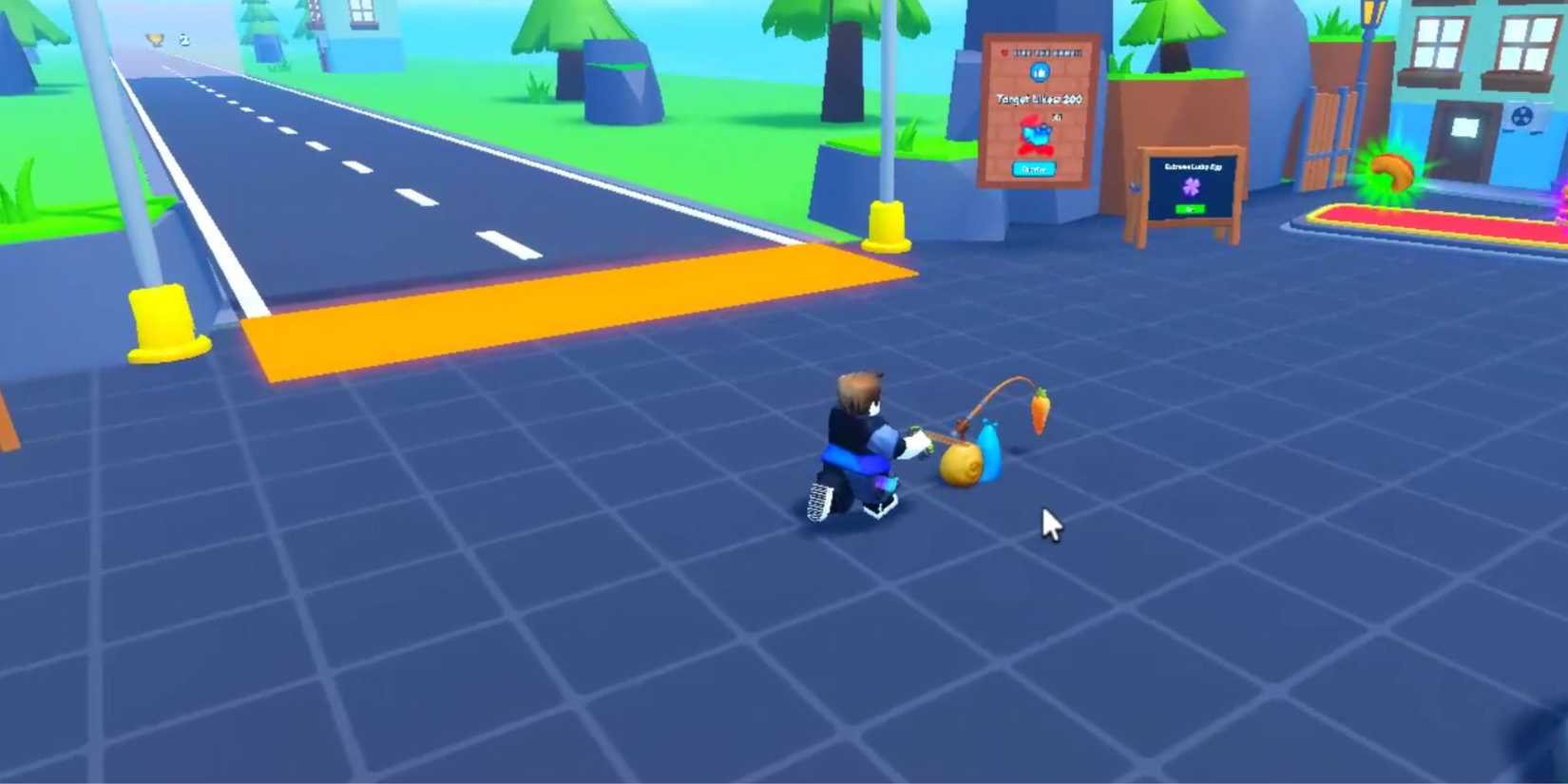 Pets League Race character with a pet